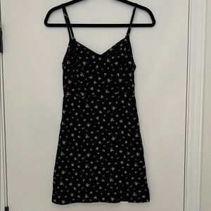 Hollister Black and White Floral Mini Dress